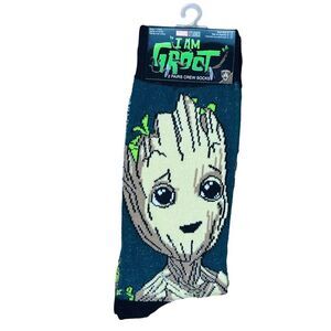 Marvel Studios I Am Groot Crew Socks - 2 Pack